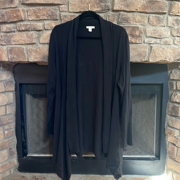 Sweaters - Black high low cardigan. Size 18/20 W.